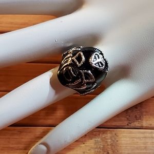 These Luchas Mask Ring Black SZ 6